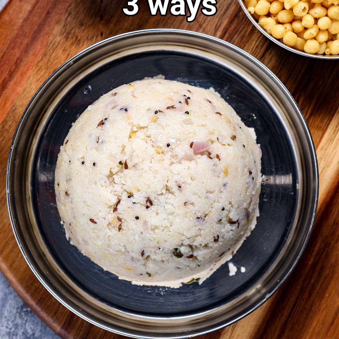 upma recipe 3 ways | sooji upma | rava upma | uppittu recipe