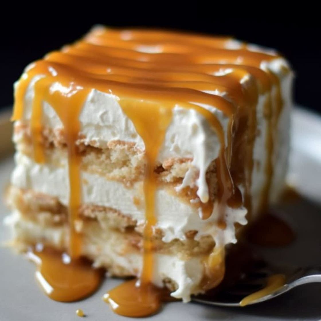 Salted Caramel Icebox Cake