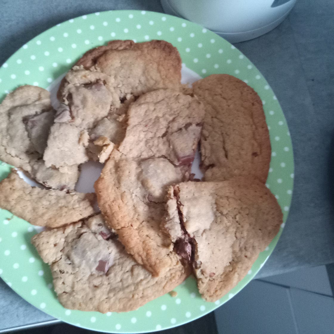 Soft chocolate and coconut cookies
