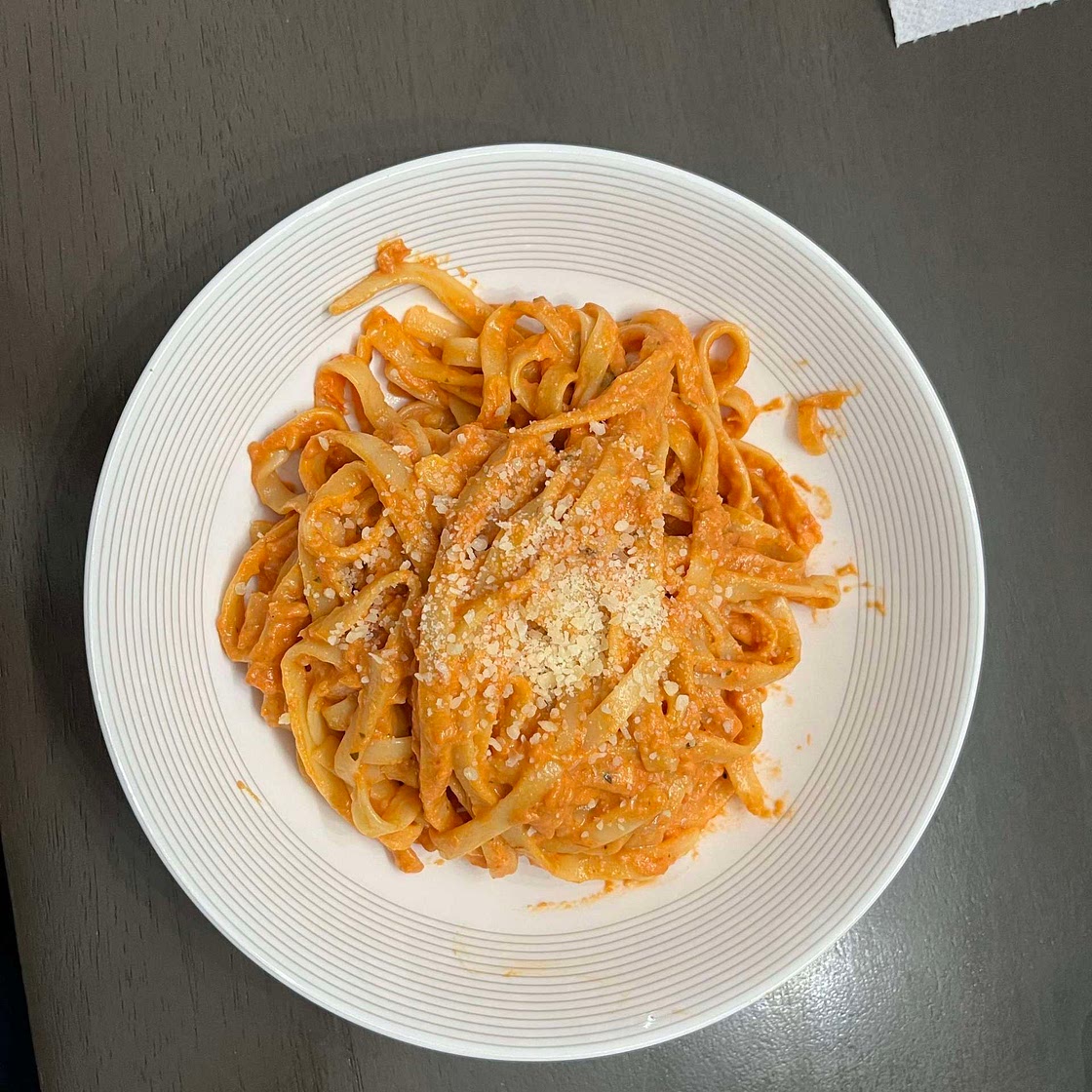 Creamy Tomato Fettuccini 