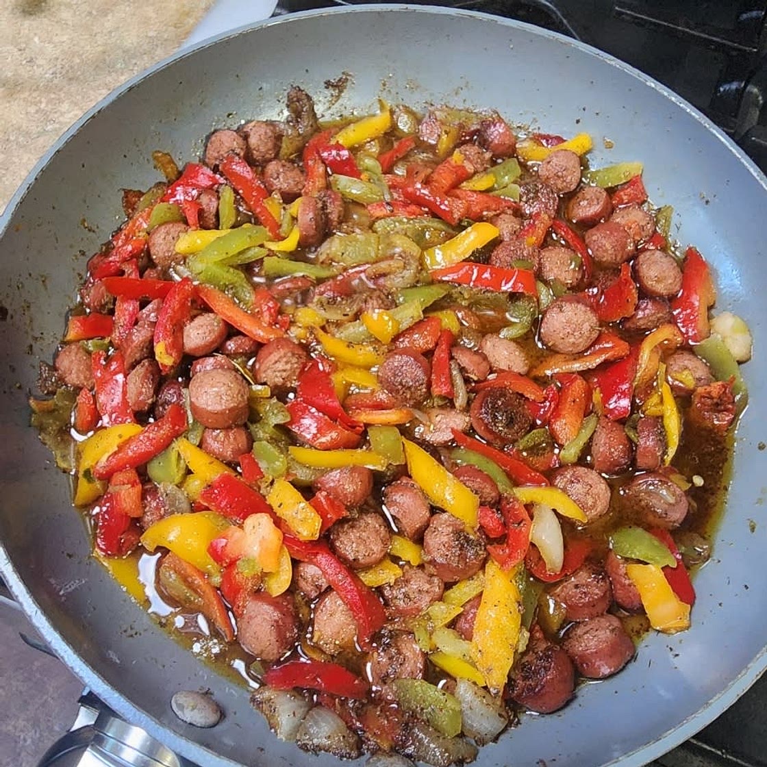 Sausage / Hot dog Stir-fry