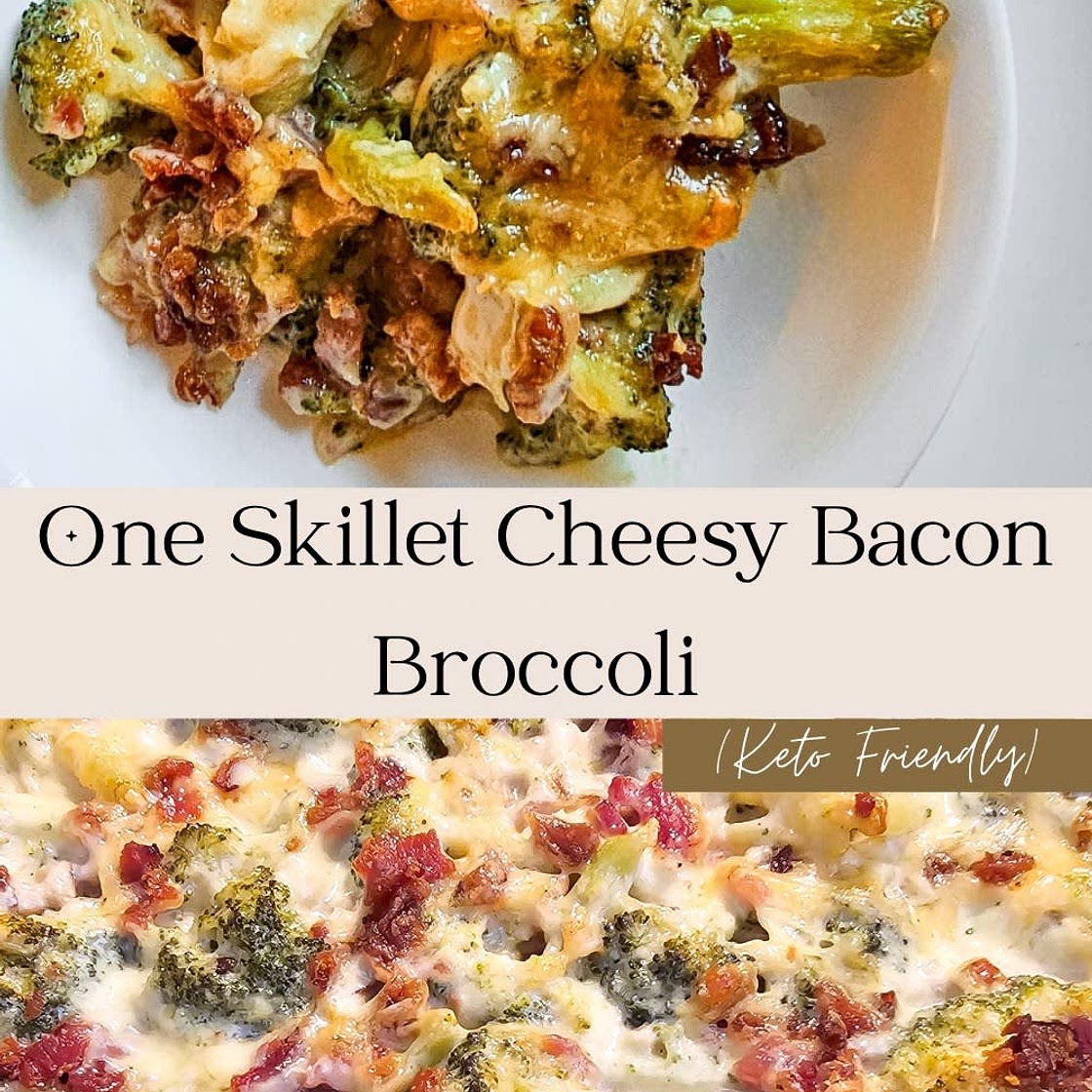 One-Skillet Cheesy Bacon Broccoli