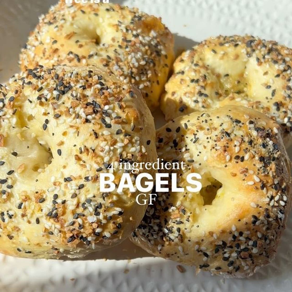 4 ingredient gluten free bagels 😋 been craving bagels recently s