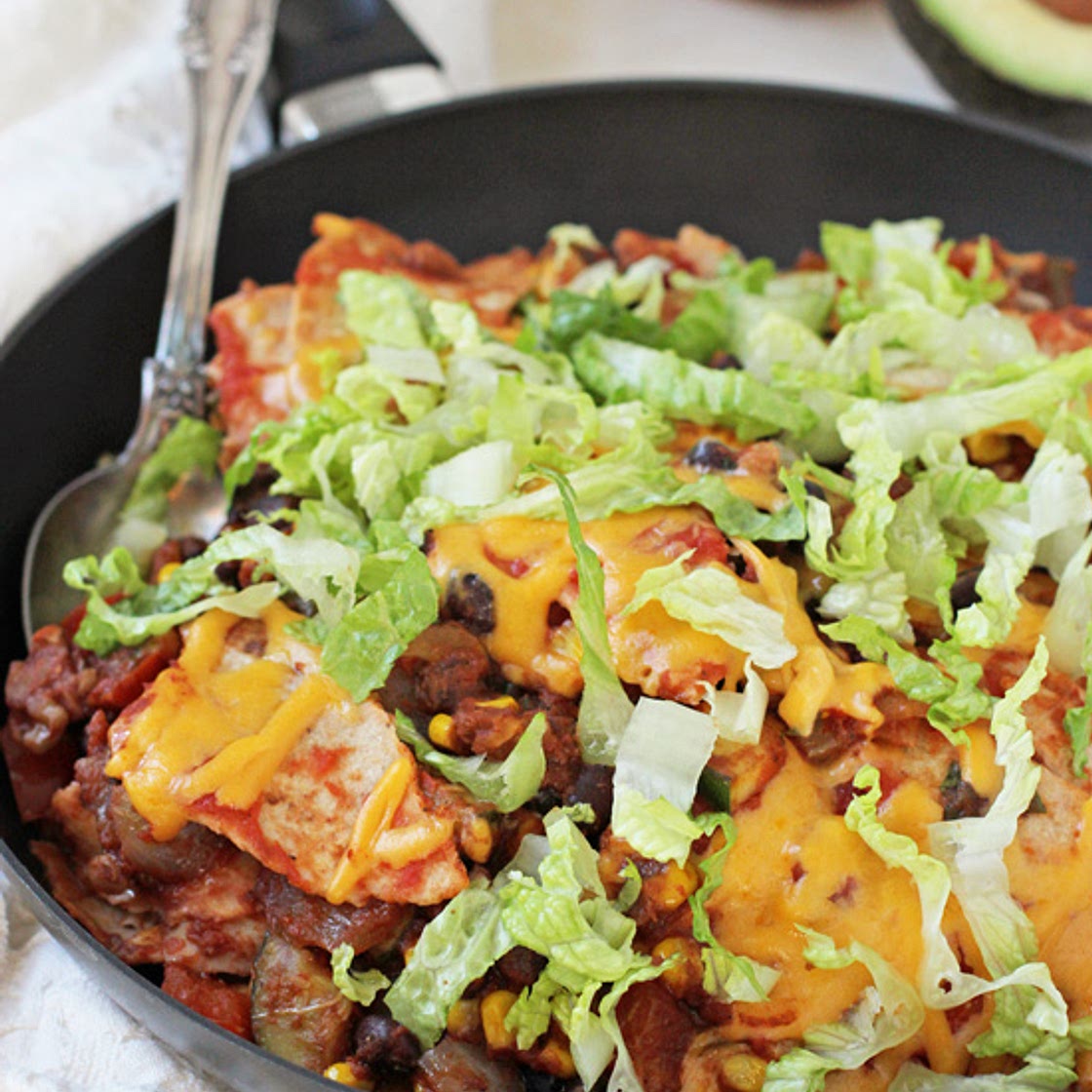 Vegetable & Black Bean Taco Skillet