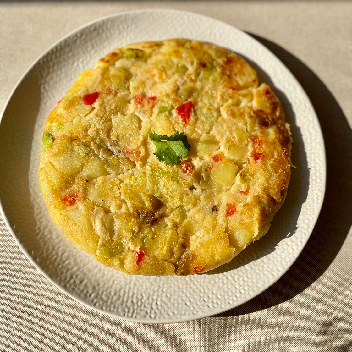 Spanish tortilla vegan pure diet (no onion)