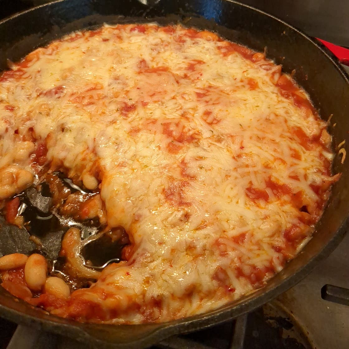 Cheesy White Bean Tomato Bake