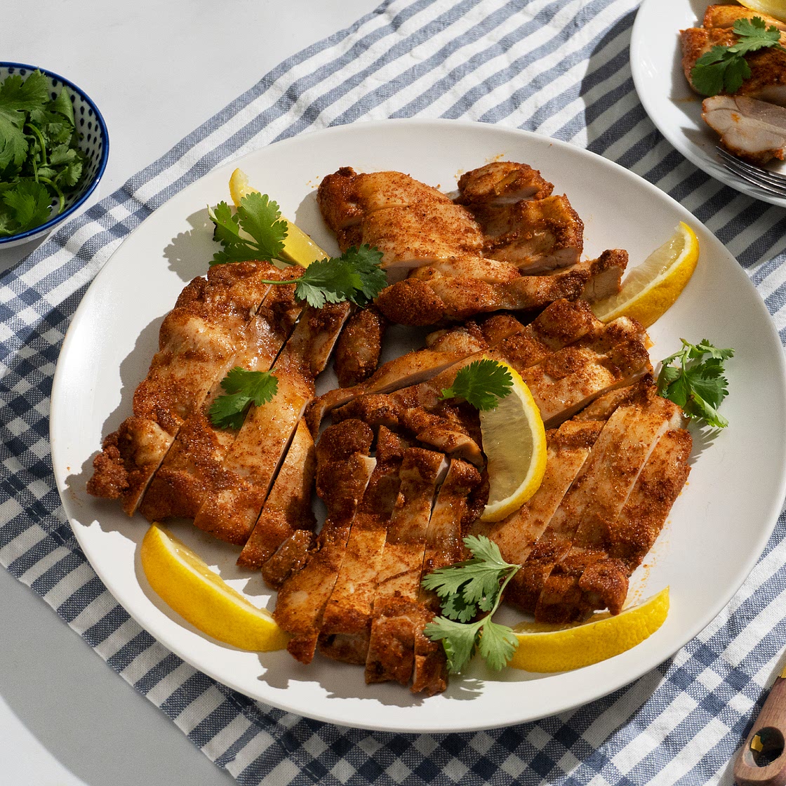 Spice Rubbed Chicken Thighs