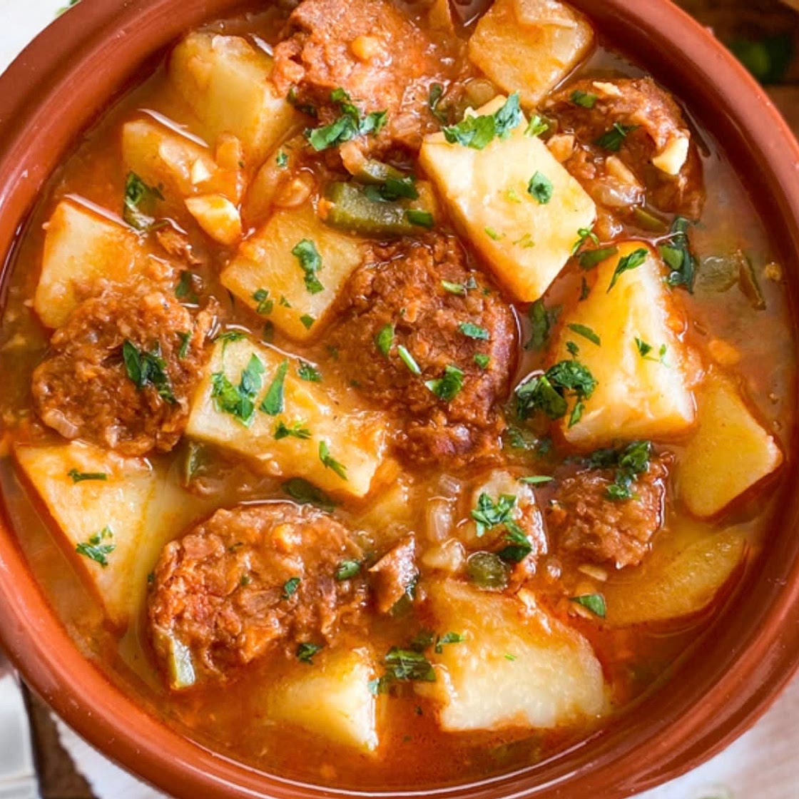 Rioja stew with chorizo and potato