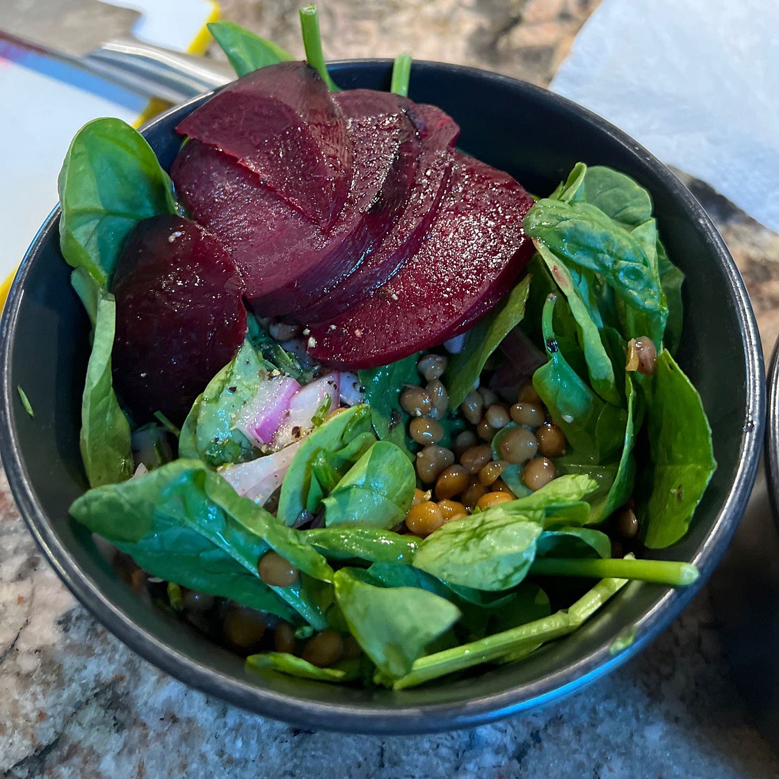 Lentil-Beet salad