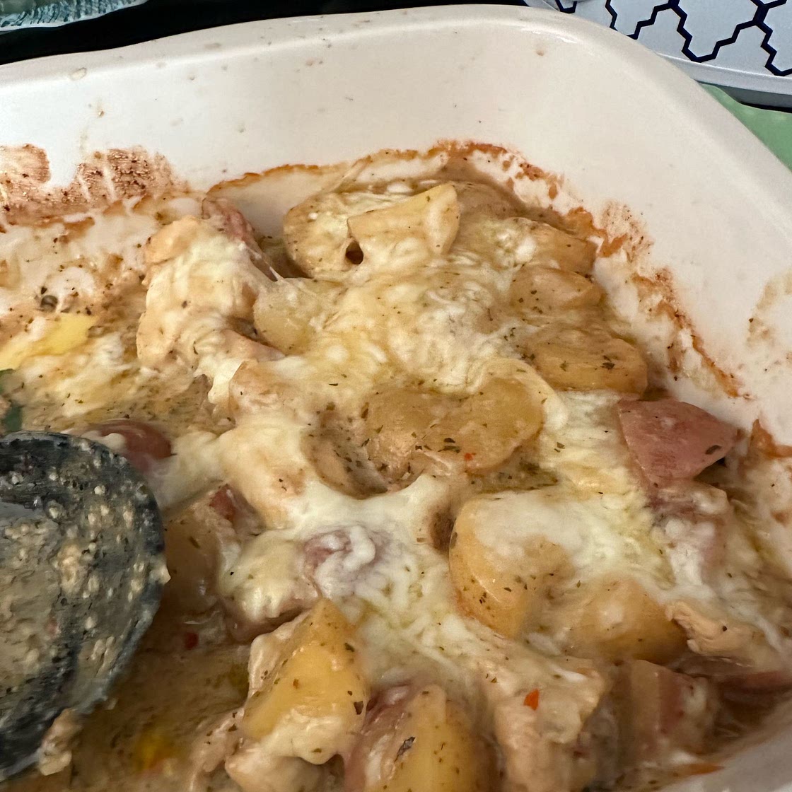 Crockpot Garlic Parmesan Chicken and Potatoes