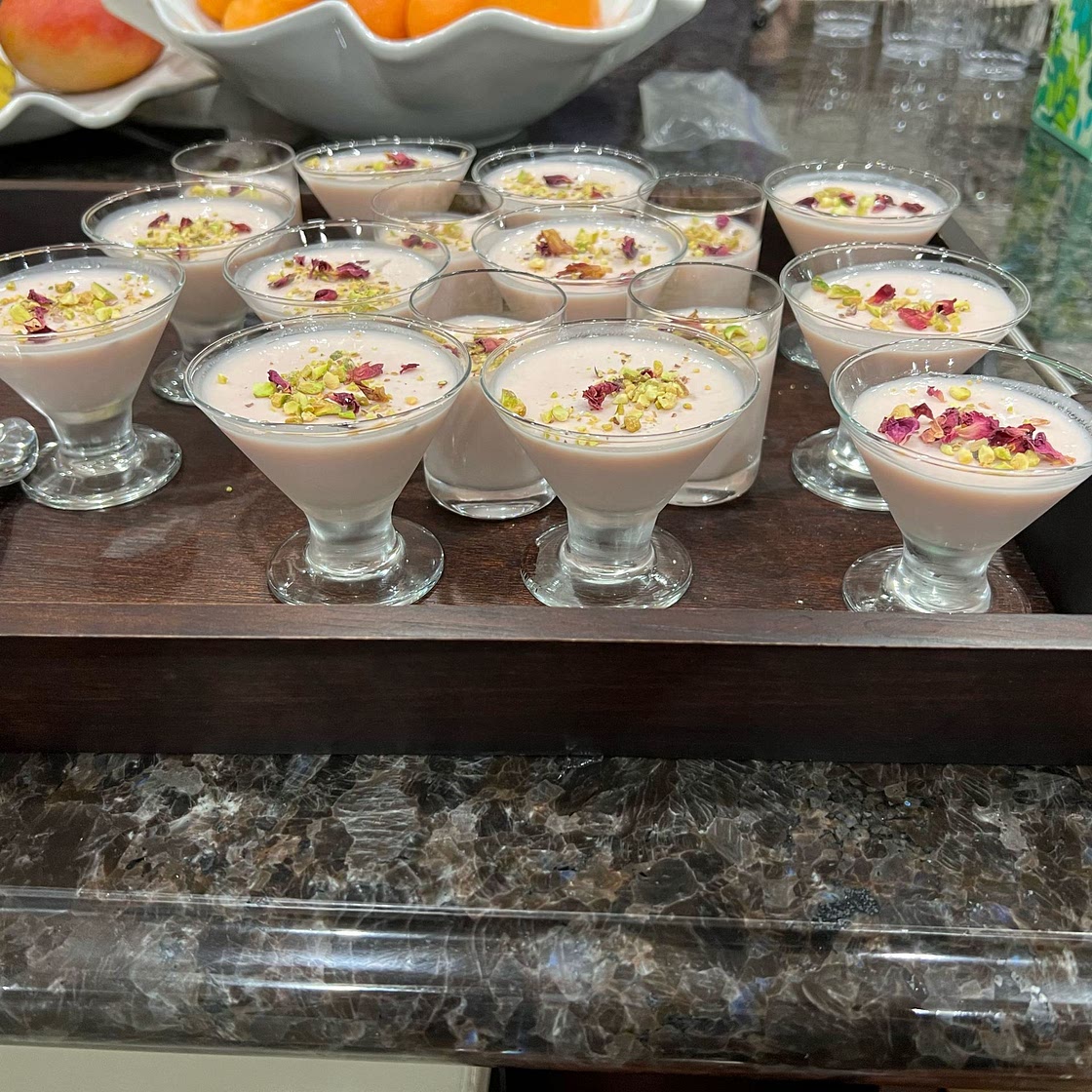 Litchi Rose Panna Cotta