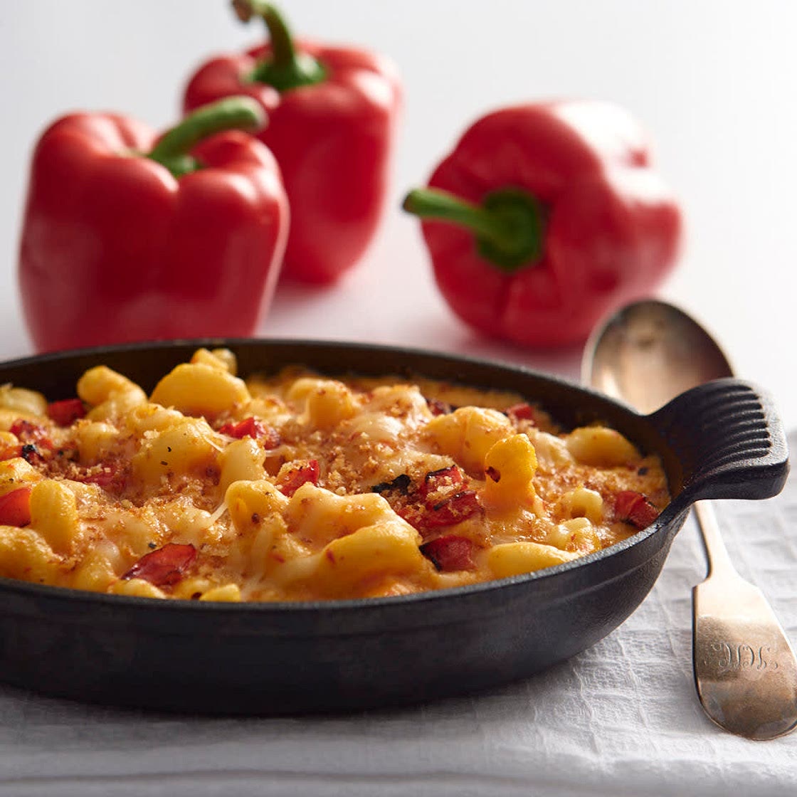 Roasted pepper macaroni cheese