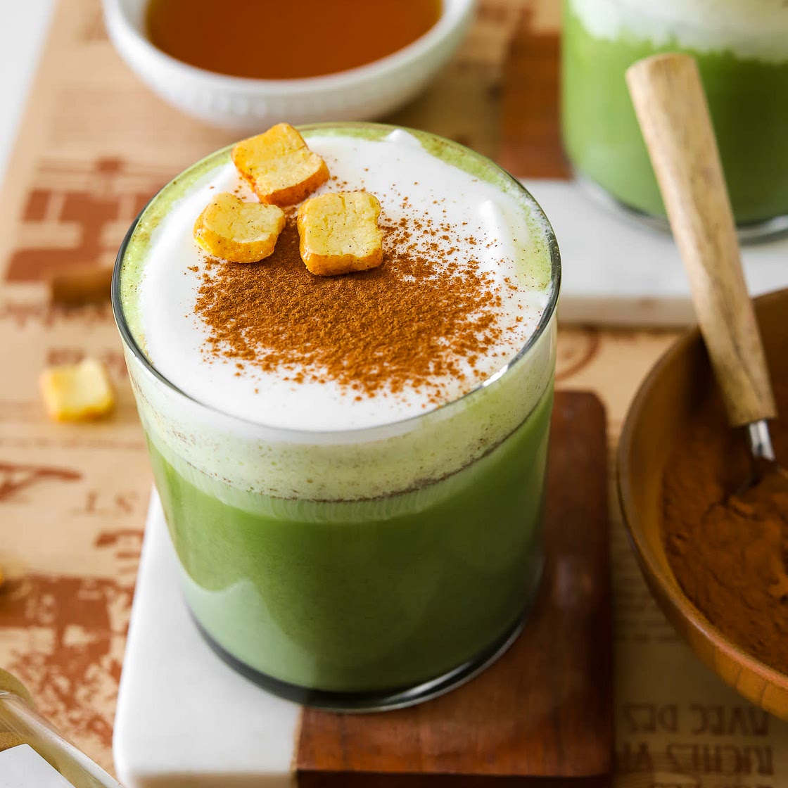 FRENCH TOAST MATCHA LATTE
