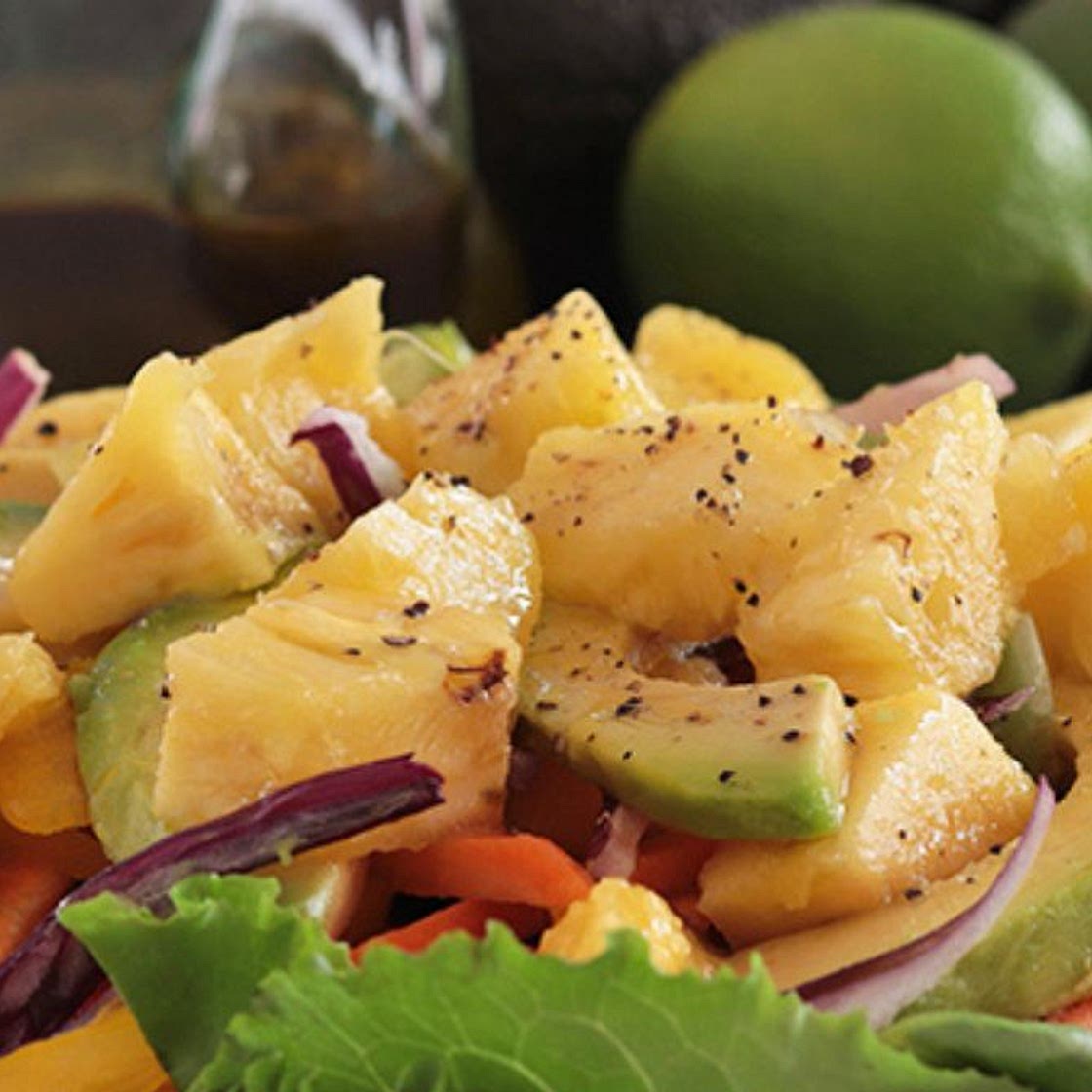 Salade hawaïenne recette facile sans cuisson colorée et rafraichissante