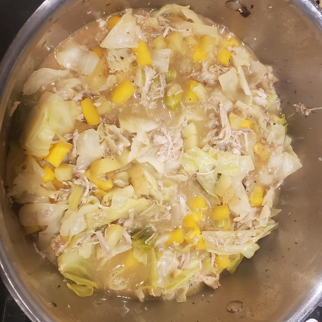 One-Pot Chicken & Cabbage Soup