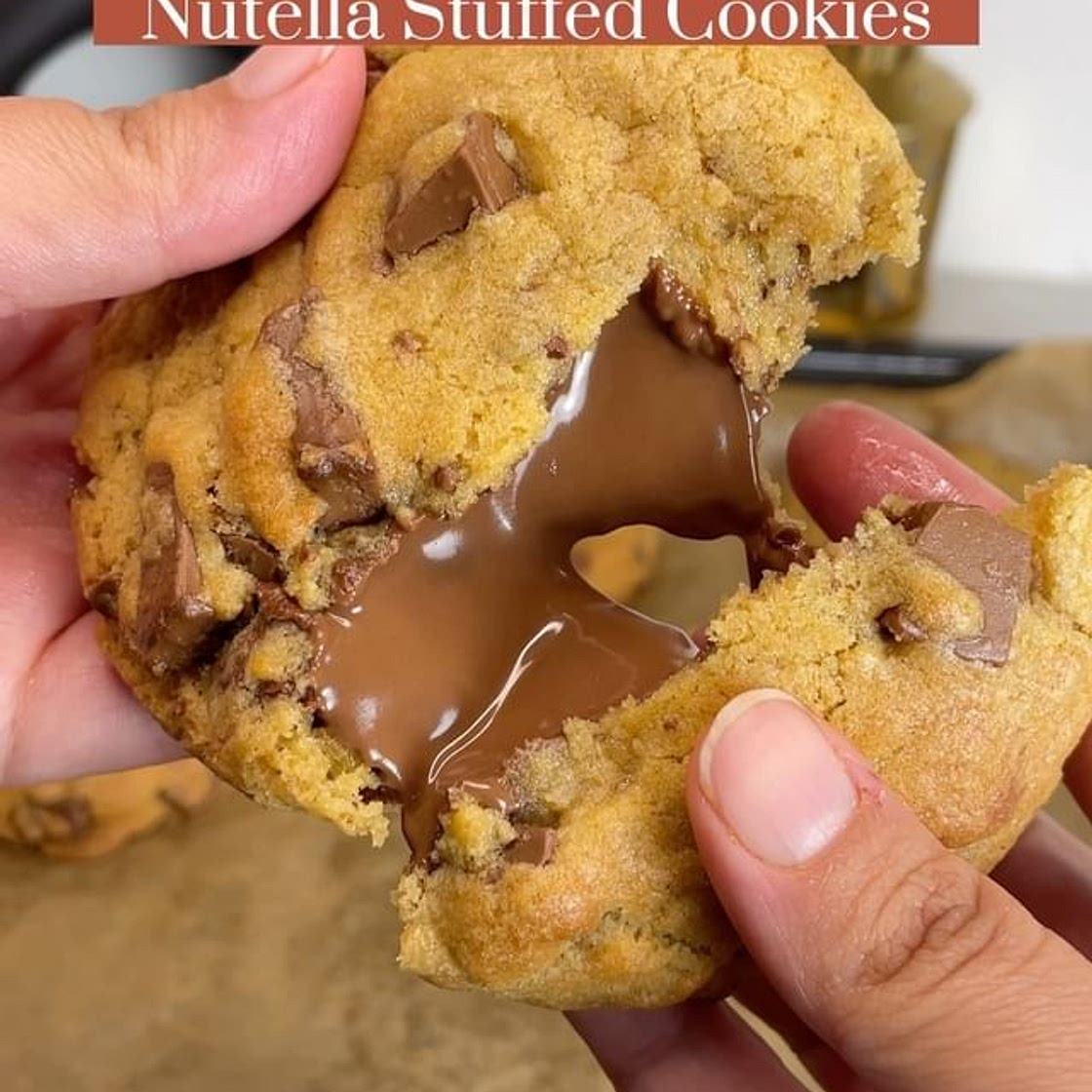 🌙Ramadan Series Nutella Stuffed Cookies