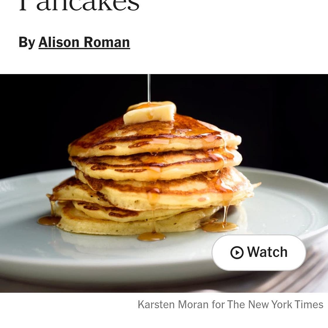 Perfect Buttermilk Pancakes