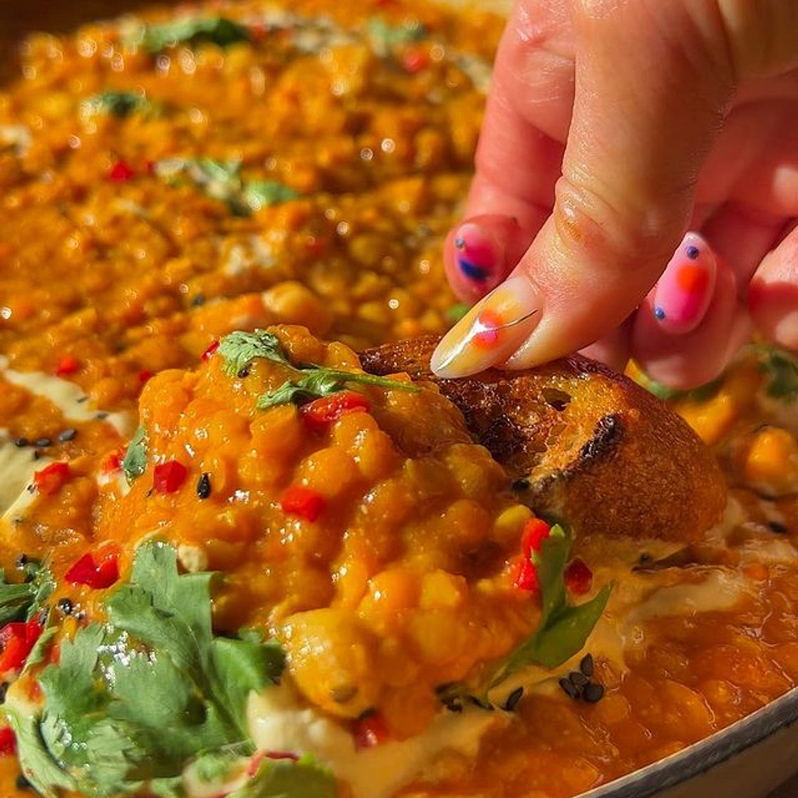 Red Lentil & Chickpea Bowl