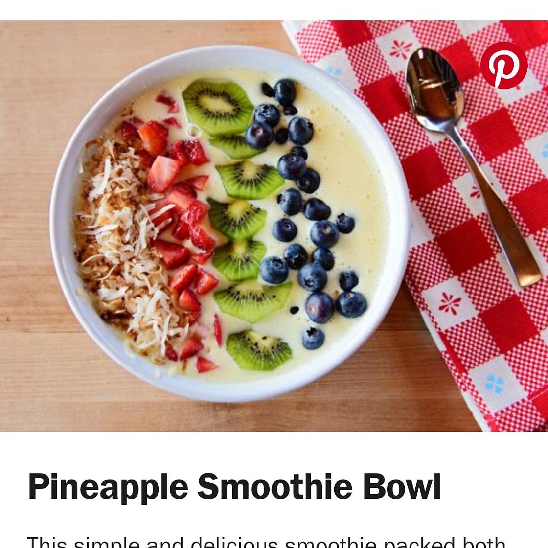 Pineapple Smoothie Bowl