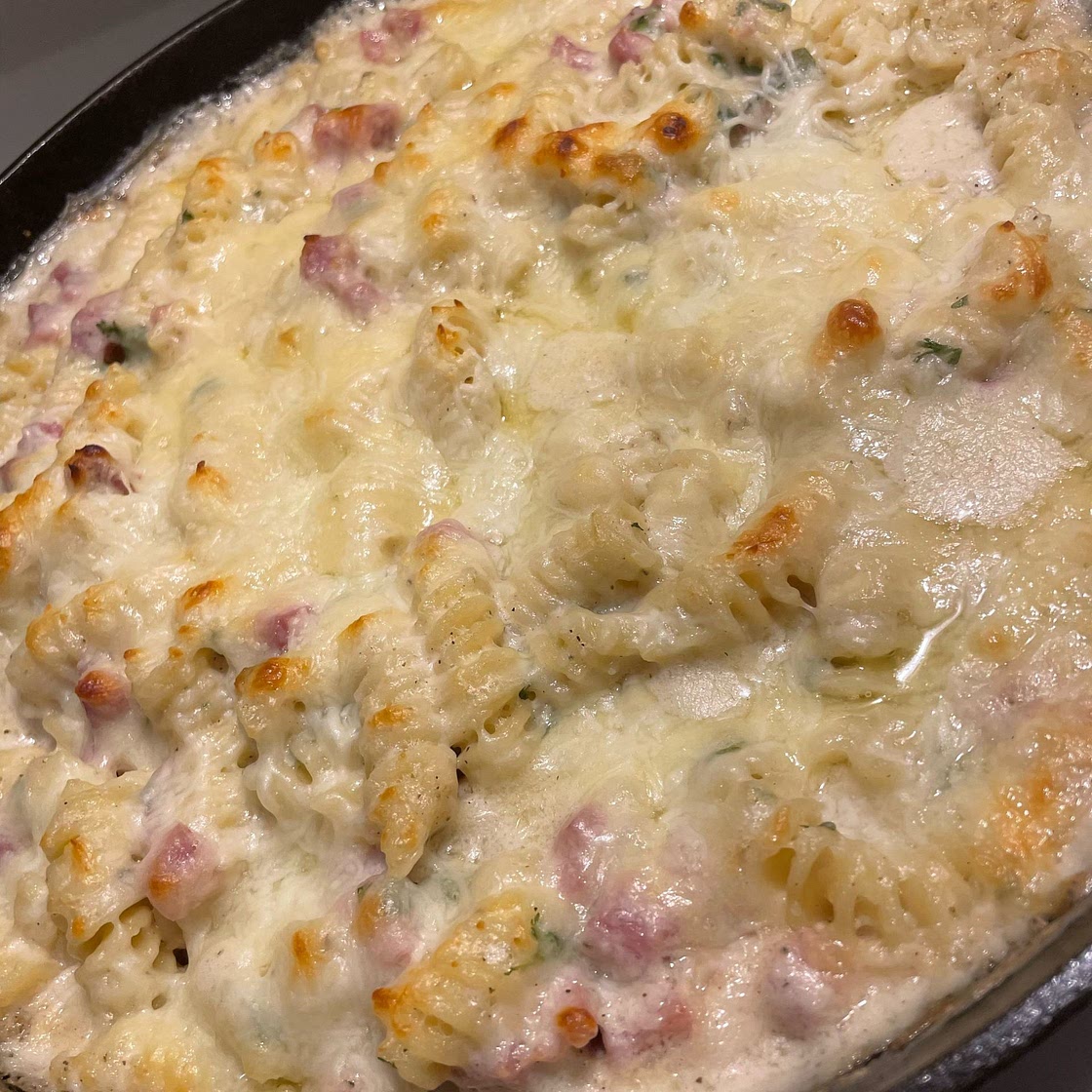 Ham and Cheese Pasta Bake