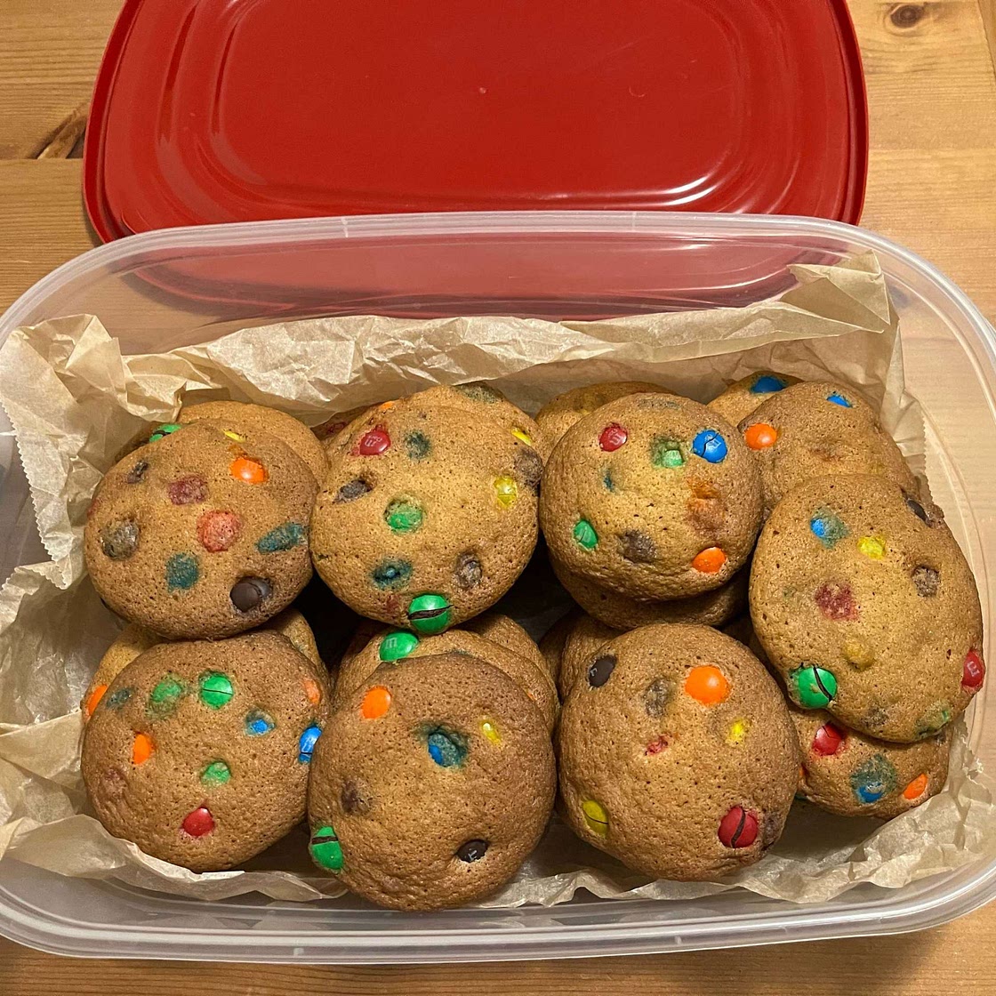 Gluten Free M&M Cookies