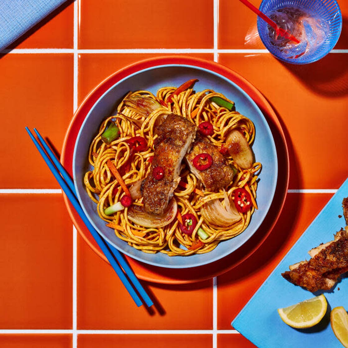 Peri Peri Chicken Chow Mein
