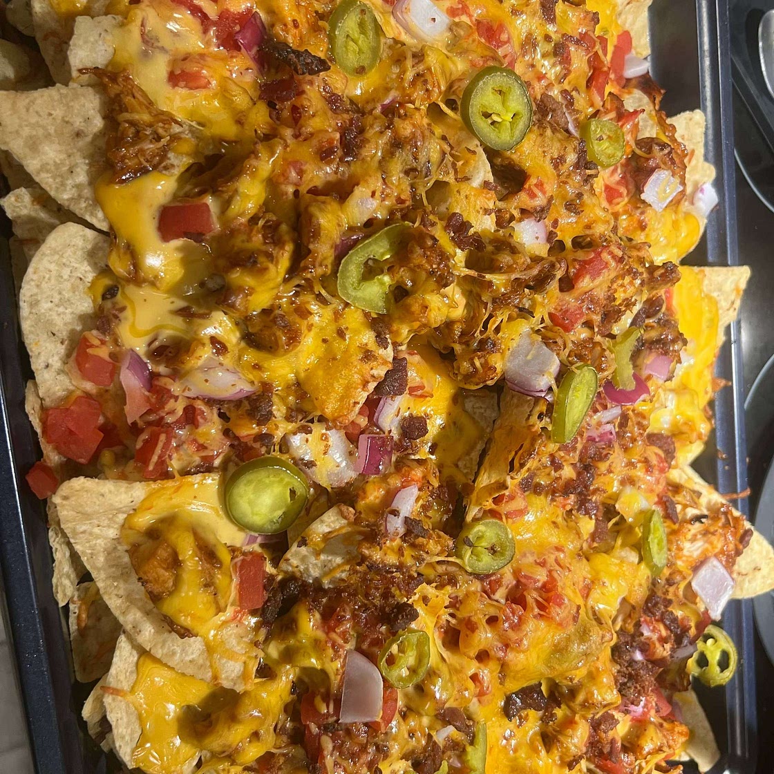 Loaded BBQ Chicken Nachos Recipe by Tasty