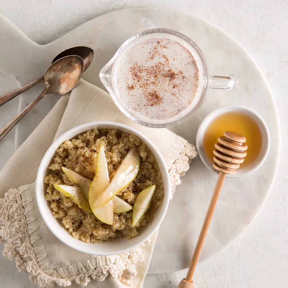 Pearl quinoa hot cereal