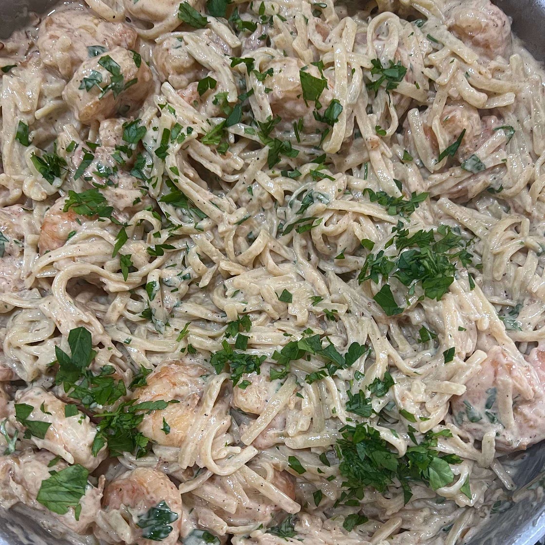 Creamy Shrimp Pasta Recipe (VIDEO)