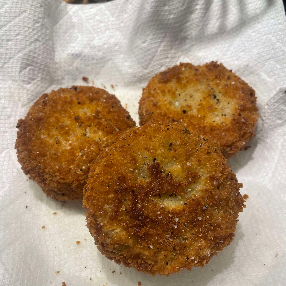 ScoFo’s crispy mashed potato cakes 