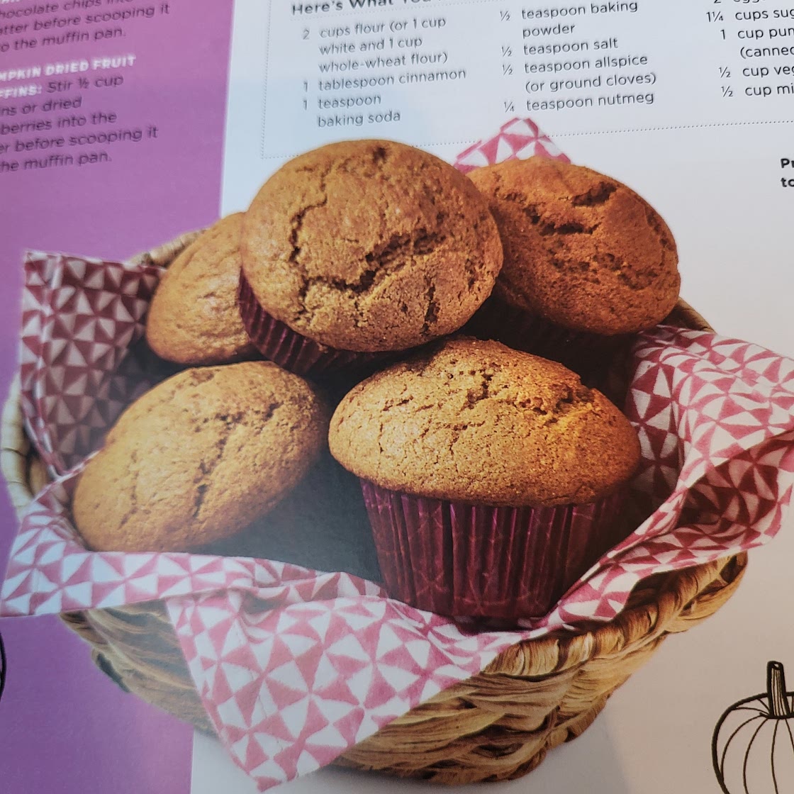 Peanut butter chocolate pumpkin muffin