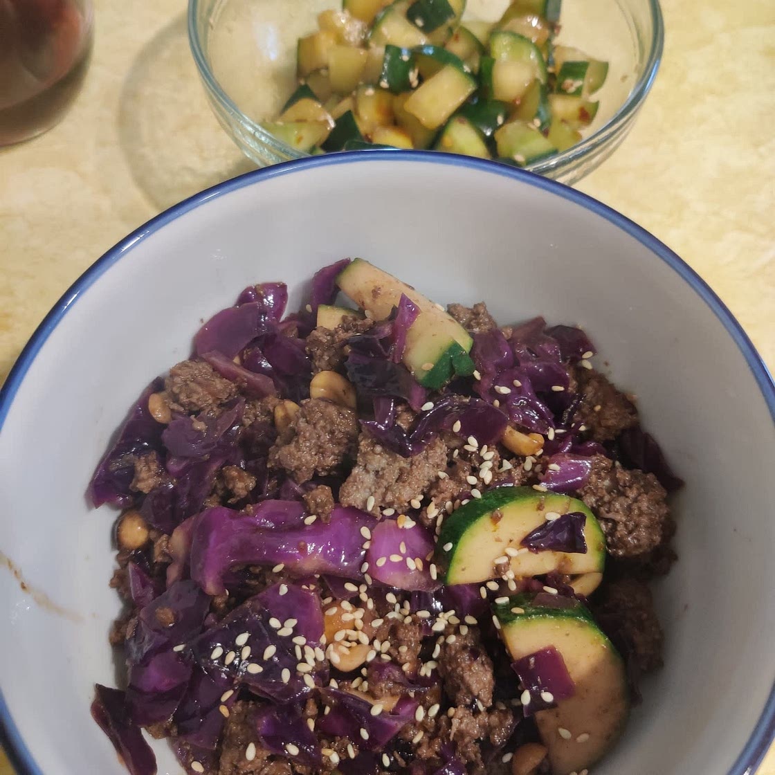 Ground Beef Cabbage Stir Fry
