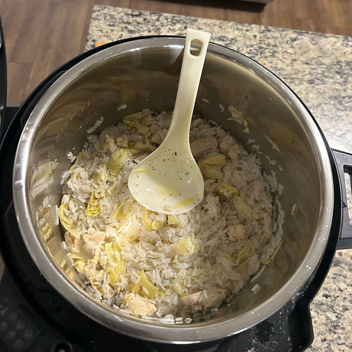 Easy chicken and artichoke rice