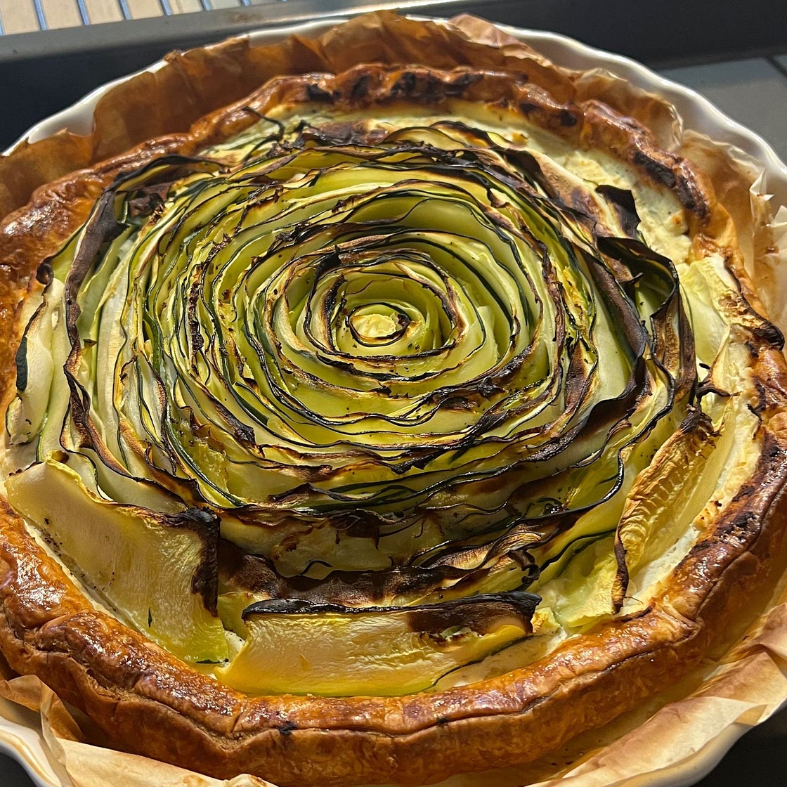 Courgette and Ricotta Tart