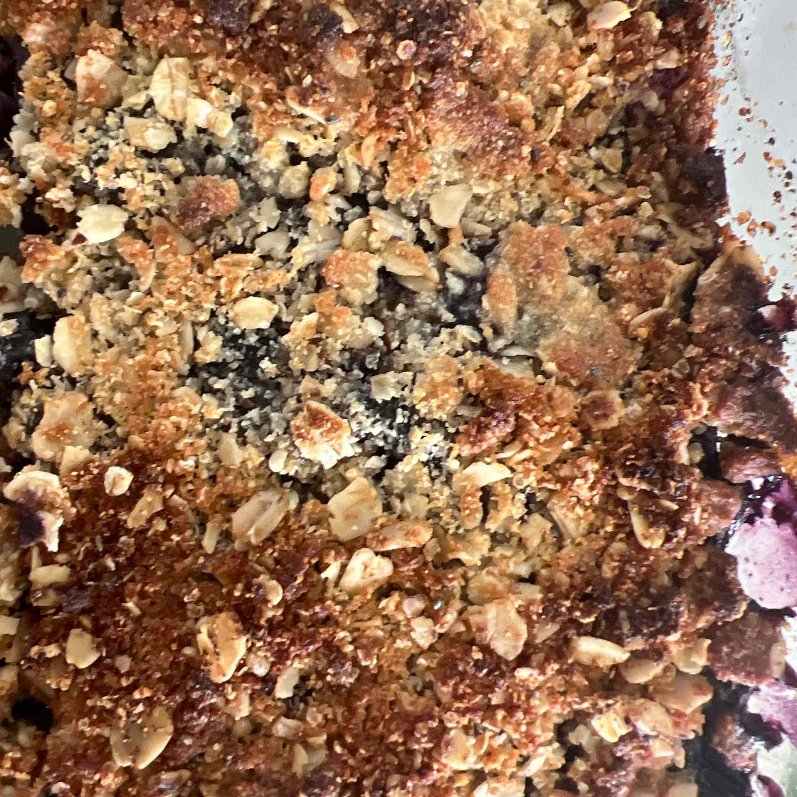 Gluten free healthy blueberry breakfast bars