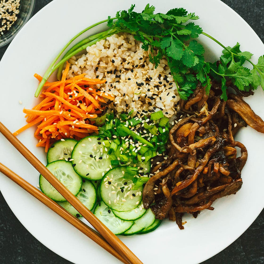 Teriyaki Mushroom Bowls
