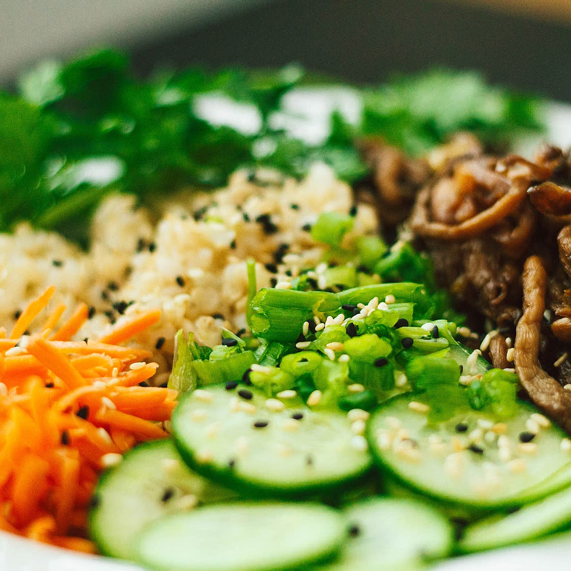 Teriyaki Mushroom Bowls