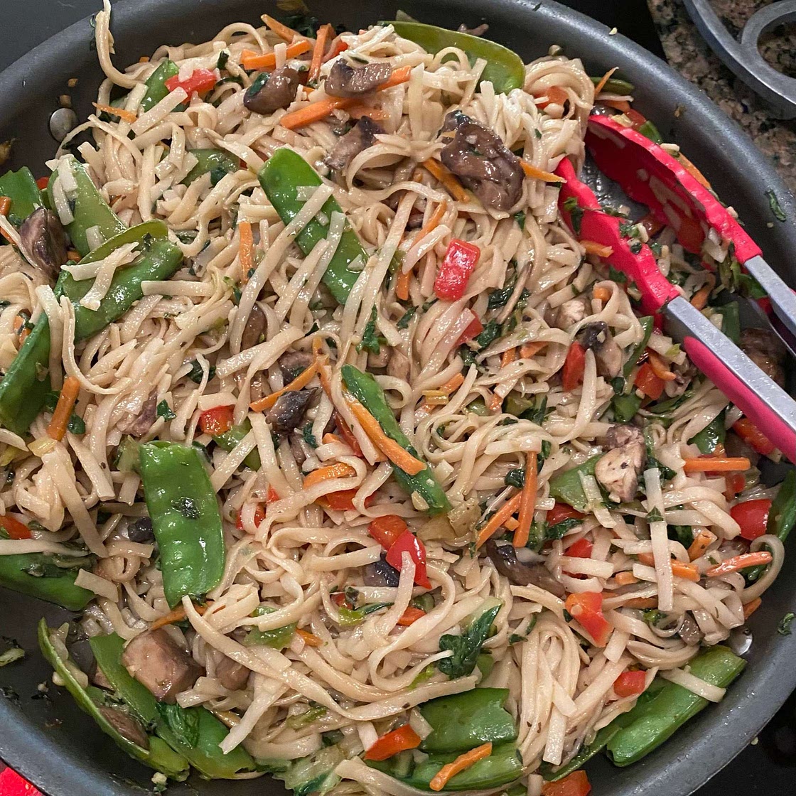 15 Minute Vegan Veggie Lo Mein