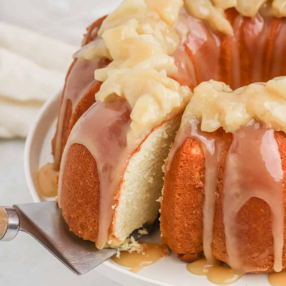 Caramel Apple Pound Cake