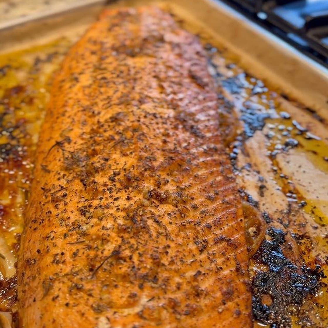 Baked Garlic & Herb Salmon