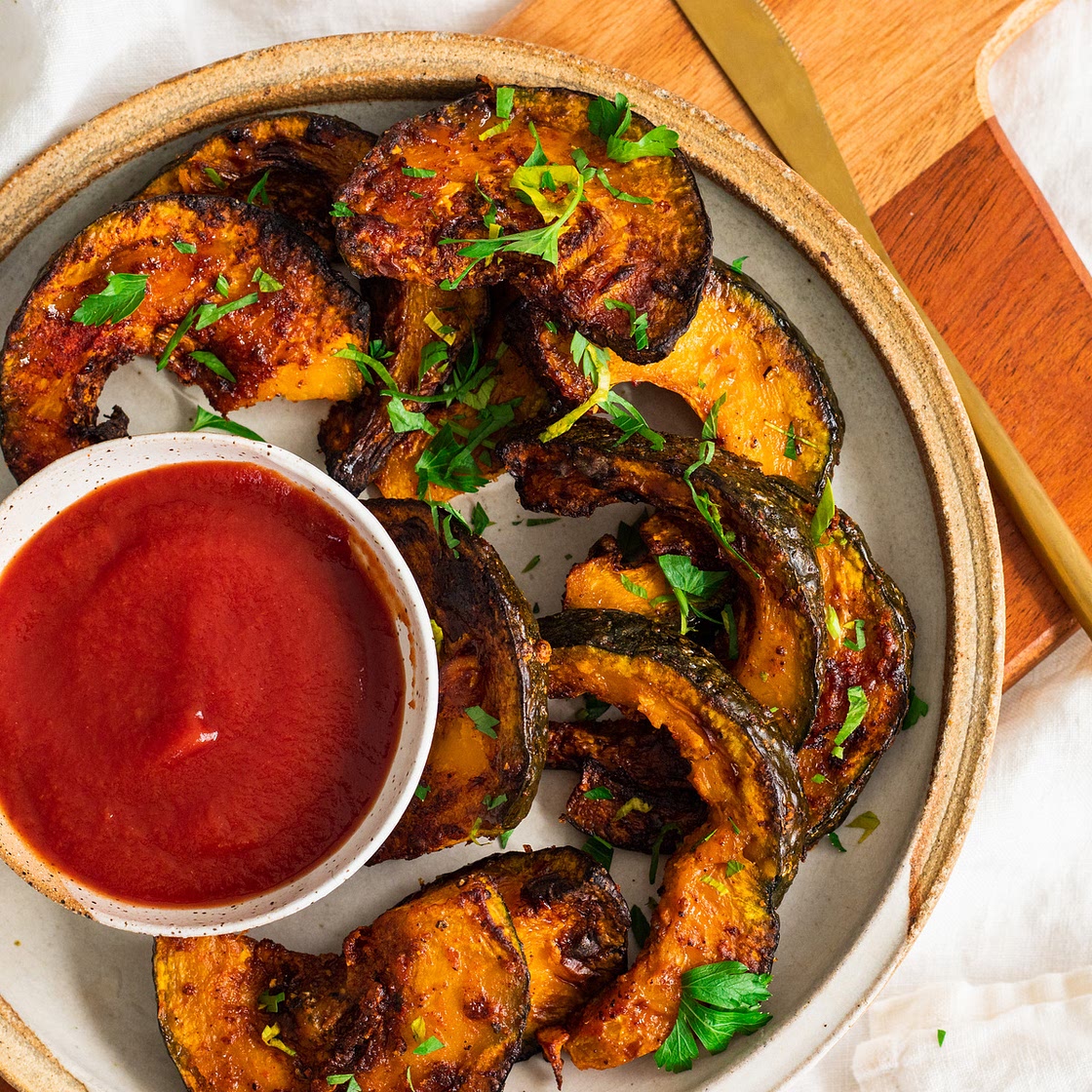 Air Fryer Kabocha Squash Fries (vegan + gluten free)
