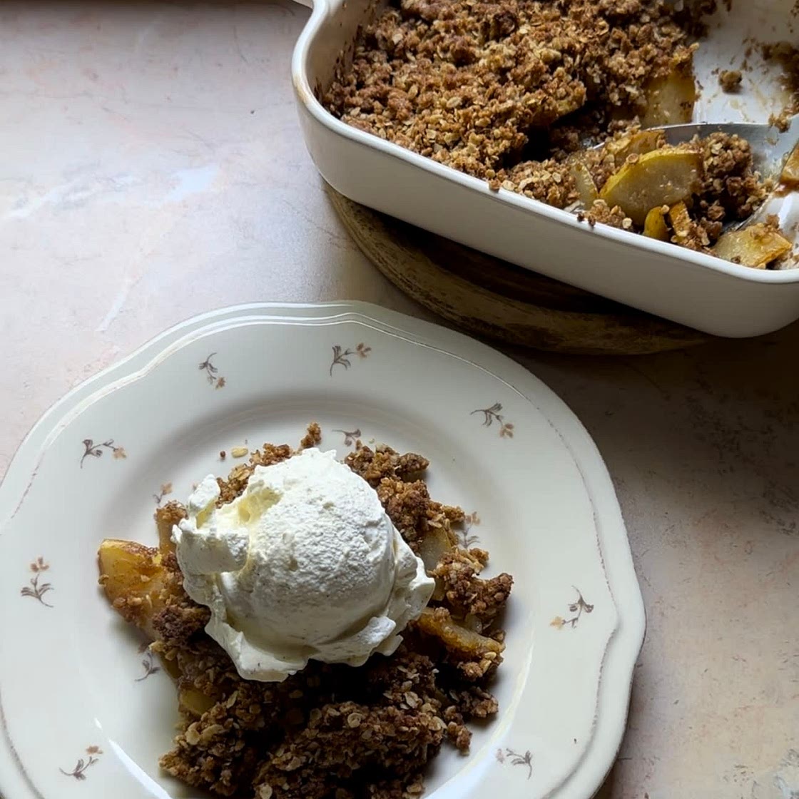 Pear crisp 🍐