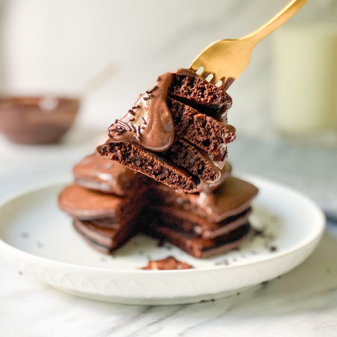 270 Calorie Chocolate Pancakes