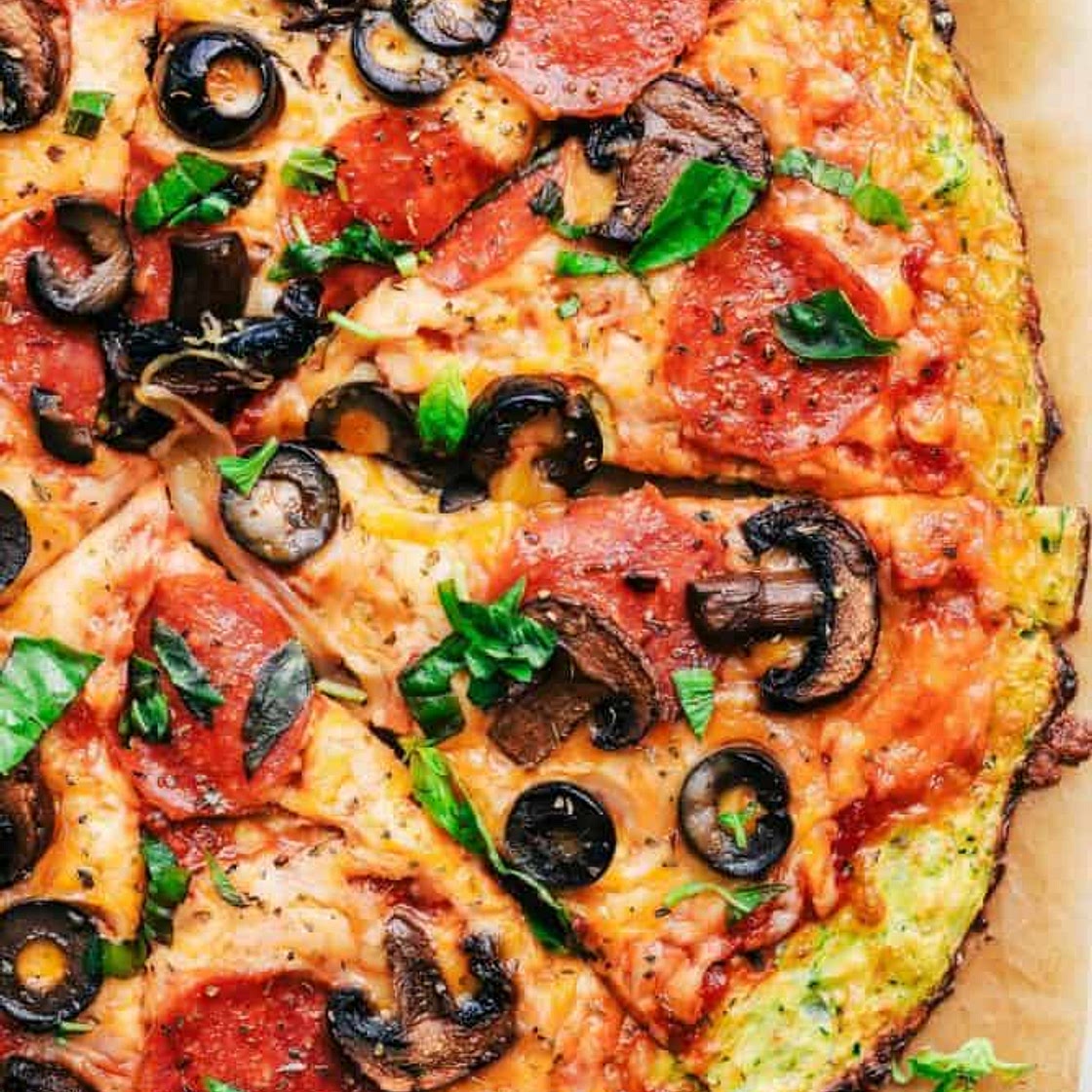 Zucchini Crust Pizza (after week 3)