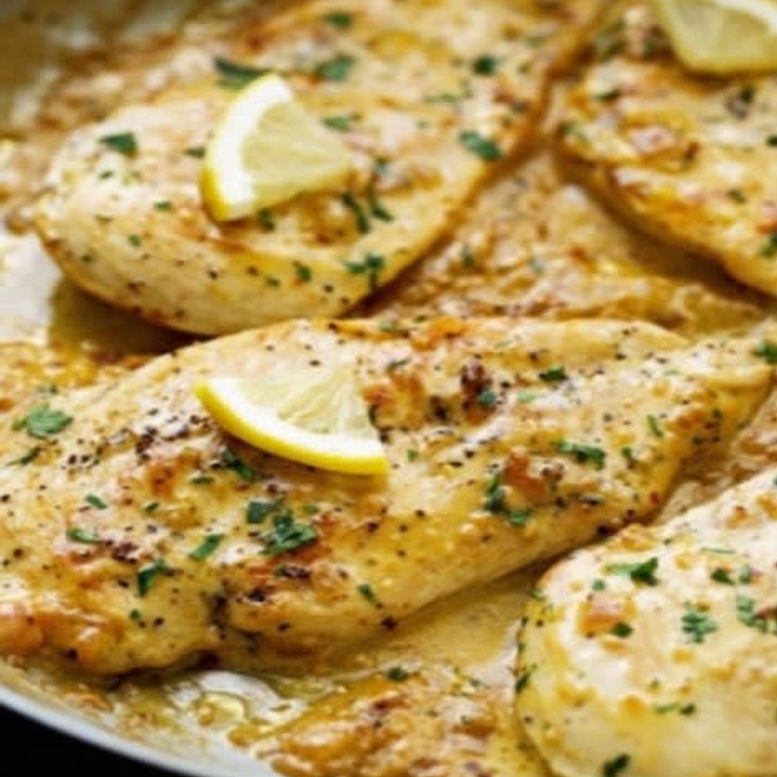 Casserole de poulet crémeux ail et citron