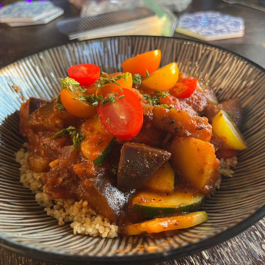 Summer Vegetables in Red Sauce