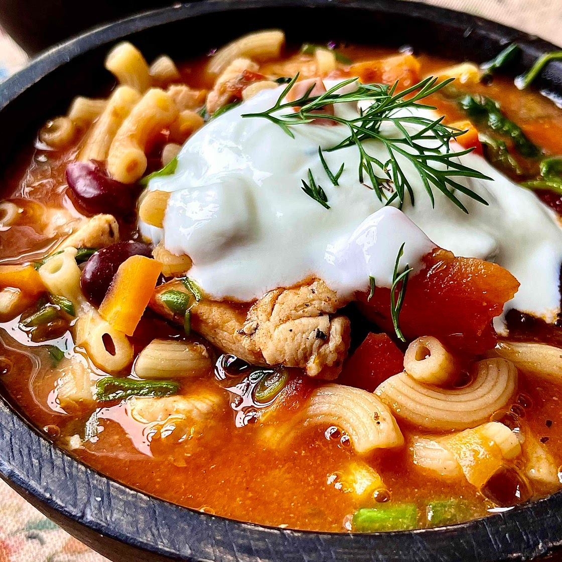 Chicken  Noodle Dump Soup 