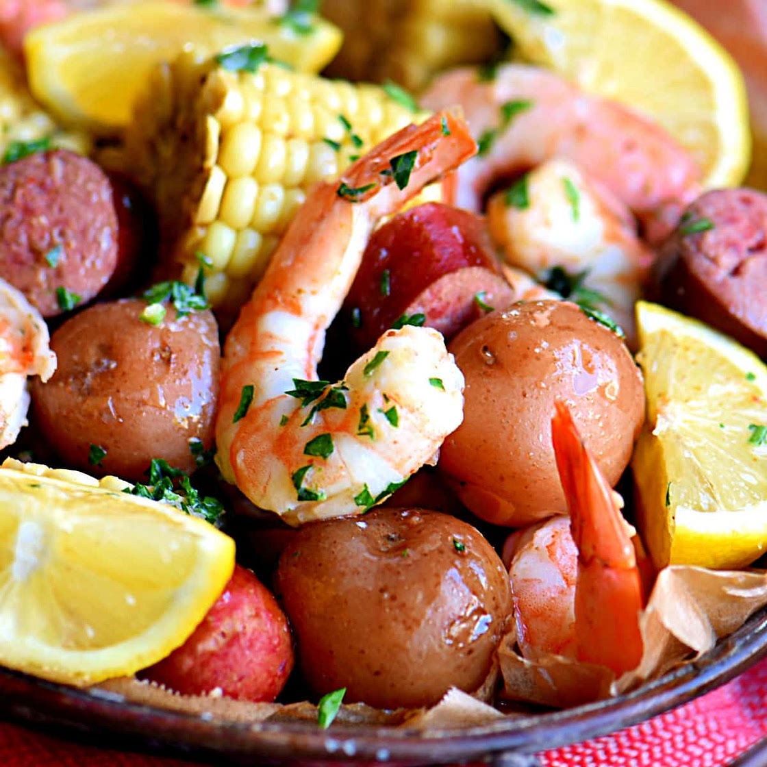 Slow Cooker Shrimp Boil