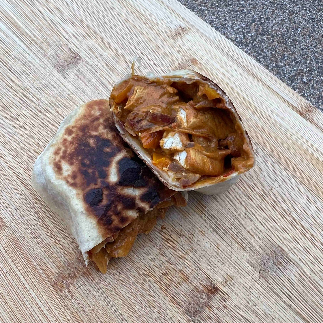 Creamy Fajita Chicken Wrap