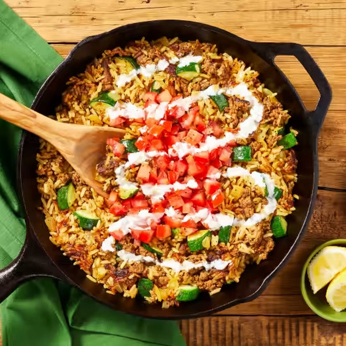 HF Fully Loaded Turkey and Rice Skillet